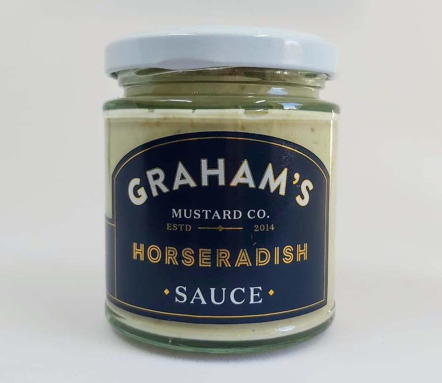 Staklenka Graham’s hren umaka, Horseradish Sauce, kremasti začinski dodatak