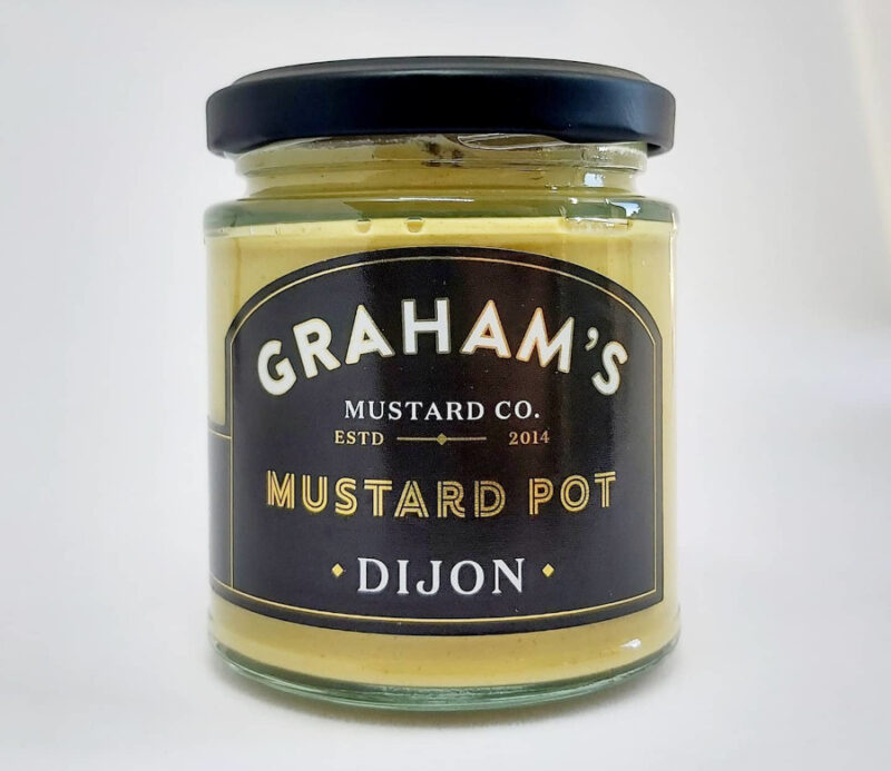 Staklenka Graham’s Dijon senfa, Mustard Pot, klasični francuski senf