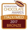 Brončana nagrada International Chocolate Awards 2017 – Italija i mediteranske zemlje, službeni logo.