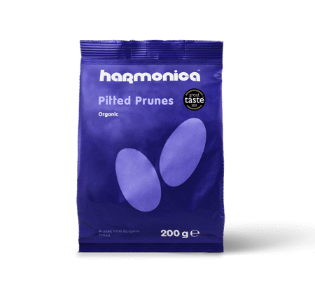 Harmonica pakiranje organskih suhih šljiva bez koštica, 200 g