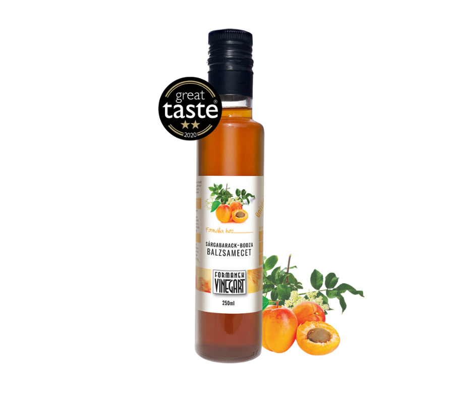 Balzamični ocat s marelicom i bazgom Formanek Vinegart 250 ml, dobitnik Great Taste nagrade 2020.