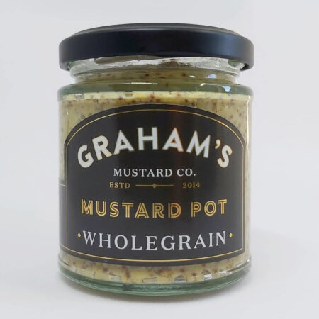 Staklenka Graham’s senfa s cjelovitim zrncima, Wholegrain Mustard Pot