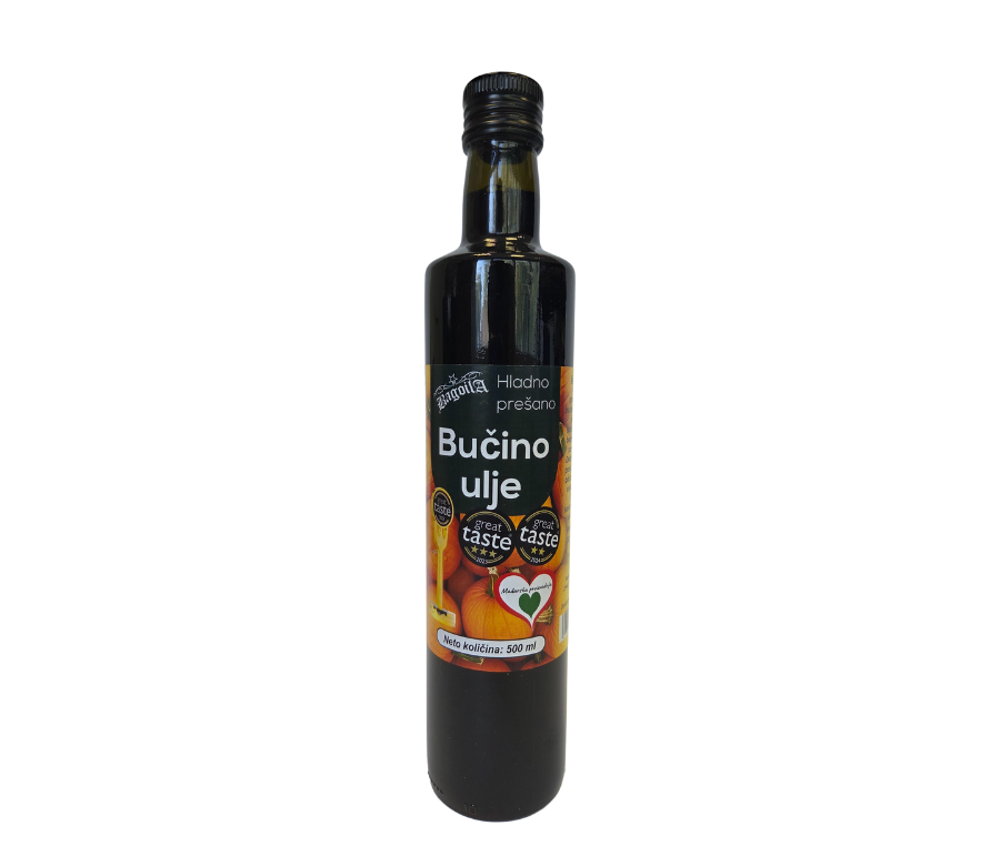 Bagoila hladno prešano bučino ulje 500 ml – mađarski premium proizvod s Great Taste nagradama