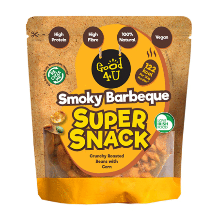 Good 4U Smoky Barbeque Super Snack – hrskavi pečeni grah s kukuruzom, visoko-proteinski veganski međuobrok