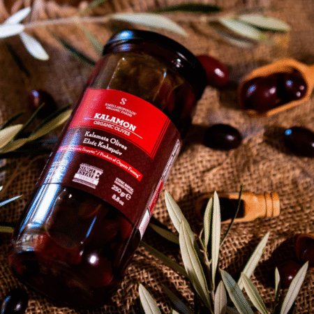 KALAMON - Organske Kalamata masline 250g | SAKELLAROPOULOS