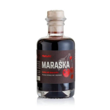 Aceto od maraške Matulić – prirodni voćni ocat od dalmatinske višnje maraške, idealan za deserte, salate i gourmet kuhanje.