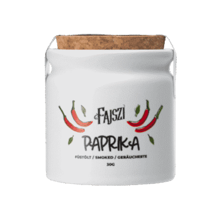 Premium slatka dimljena mljevena paprika – u porculanskoj teglici, 30g | FAJSZI